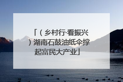 （乡村行·看振兴）湖南石鼓油纸伞撑起富民大产业