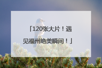 120张大片！遇见福州绝美瞬间！