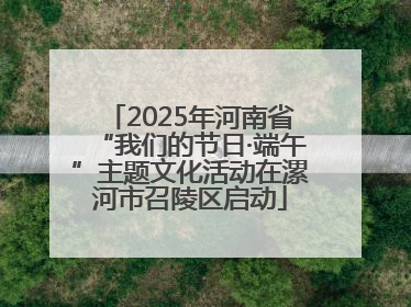 2025年河南省“我们的节日·端午”主题文化活动在漯河市召陵区启动