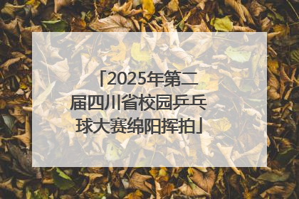 2025年第二届四川省校园乒乓球大赛绵阳挥拍