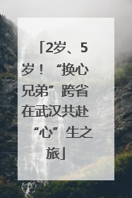 2岁、5岁！“换心兄弟”跨省在武汉共赴“心”生之旅