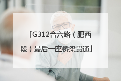 G312合六路（肥西段）最后一座桥梁贯通