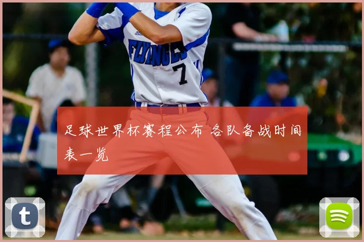 足球世界杯赛程公布 各队备战时间表一览
